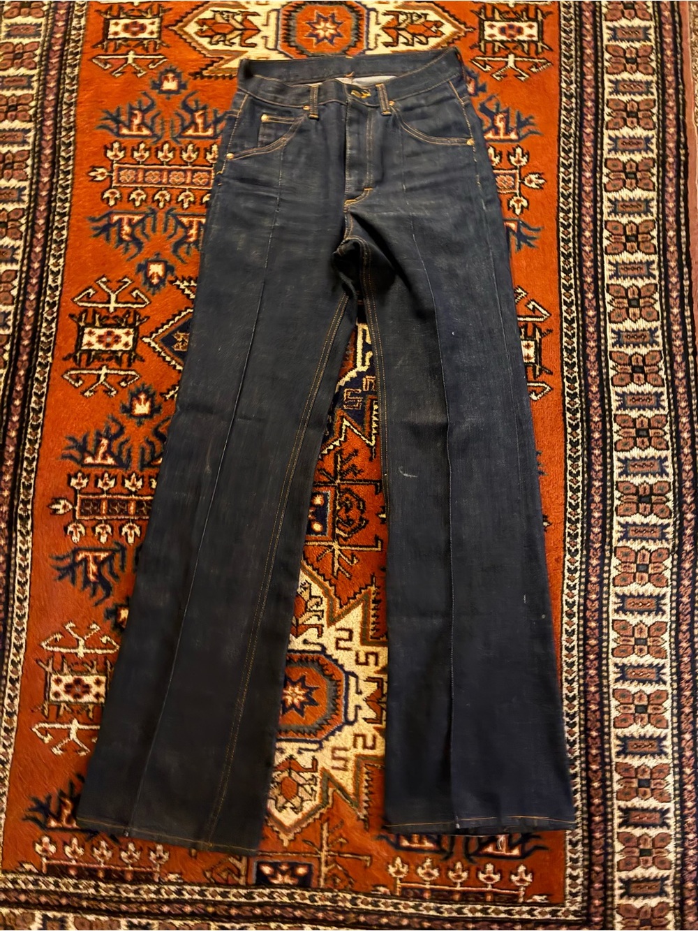 Lee Women's Bootcut Jeans in Dark Blue with Contrast Stitching